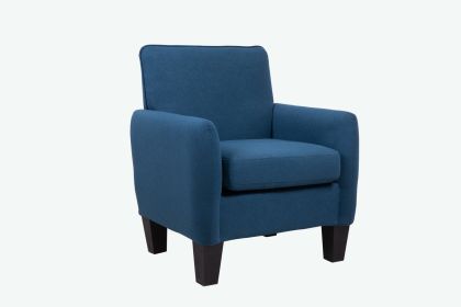 Alyssa Blue Linen Accent Armchair
