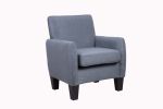 Alyssa Dark Gray Linen Accent Armchair