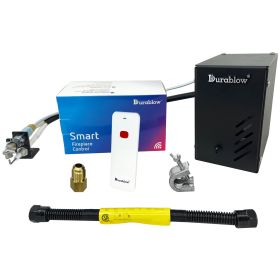 Durablow 6VK-SH3001-RH Smart Home WiFi (ON/OFF;  Timer;  Schedule) Electronic Automatic Spark to Pilot Valve Kit w/Remote for Natural Gas (NG) Vented