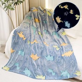 Glow in the Dark Throw Blanket for 3-10 Year Old Boy Birthday Christmas Thanksgiving Gifts