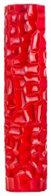 Textured Honeycomb Vase, Red - Size 53" x 12" x 12"