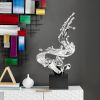 Braker Wave Resin Sculpture - Tabletop Decor, Chrome - Size 21" x 18" x 8"