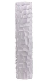 Textured Honeycomb Vase, White - Size 53" x 12" x 12"