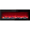 VEVOR Electric Fireplace, 50-inch Recessed and Wall Mounted, Fit for 2 x 4 and 2 x 6 Stud, Adjustable Flame Colors and Speed with Remote Control & Tim