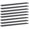 Bookshelf Boards 8 pcs Gray 31.5"x3.9"x0.6" Engineered Wood