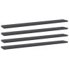 Bookshelf Boards 4 pcs Gray 31.5"x3.9"x0.6" Engineered Wood