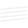 Bookshelf Boards 4 pcs White 31.5"x3.9"x0.6" Engineered Wood