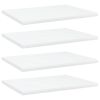 Bookshelf Boards 4 pcs White 15.7"x11.8"x0.6" Engineered Wood