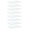Bookshelf Boards 8 pcs White 15.7"x11.8"x0.6" Engineered Wood