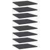 Bookshelf Boards 8 pcs Gray 15.7"x15.7"x0.6" Engineered Wood