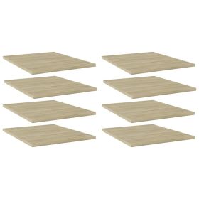Bookshelf Boards 8 pcs Sonoma Oak 15.7"x19.7"x0.6" Engineered Wood