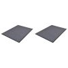 PVC Door Mats 2 pcs Gray 35.4"x23.6"