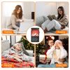 800W Plug-In Space Heater Wall Outlet Heater with 360° Rotatable Plug Adjustable Temperature 2 Wind Speeds Remote Control