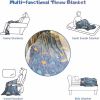 Glow in the Dark Throw Blanket for 3-10 Year Old Boy Birthday Christmas Thanksgiving Gifts