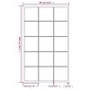 Wall Mirror Black 39.4"x23.6" Metal