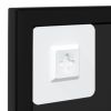 Wall Mirror Black 39.4"x23.6" Metal