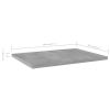 Bookshelf Boards 8 pcs Concrete Gray 15.7"x11.8"x0.6" Engineered Wood