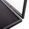 Jersey Frame Display Case with Lengthened Hanger for Baseball Basketball Football Hockey Sport Shirt and Uniform, Black
