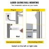 VEVOR Heated Towel Rack, 8-Bar Towel Warmer Rack, Wall Mounted Electric Towel Warmer, Electric Towel Drying Rack with Timer, Polished Stainless Steel