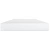 Bookshelf Boards 8 pcs High Gloss White 15.7"x3.9"x0.6" Engineered Wood