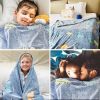 Glow in the Dark Throw Blanket for 3-10 Year Old Boy Birthday Christmas Thanksgiving Gifts