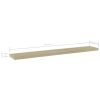 Bookshelf Boards 8 pcs Sonoma Oak 23.6"x3.9"x0.6" Engineered Wood