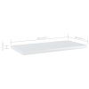Bookshelf Boards 8 pcs High Gloss White 15.7"x7.9"x0.6" Engineered Wood