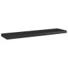 Bookshelf Boards 8 pcs High Gloss Black 15.7"x3.9"x0.6" Engineered Wood