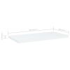 Bookshelf Boards 8 pcs White 15.7"x7.9"x0.6" Engineered Wood