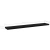 Bookshelf Boards 8 pcs Black 23.6"x3.9"x0.6" Engineered Wood