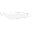 Bookshelf Boards 4 pcs White 15.7"x15.7"x0.6" Engineered Wood