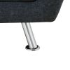 Black Grey Linen Living Room Sofa Set
