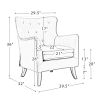 Adam Vegan Leather Armchair-GREY