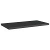 Bookshelf Boards 4 pcs High Gloss Black 15.7"x7.9"x0.6" Engineered Wood