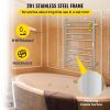 VEVOR Heated Towel Rack, 8-Bar Towel Warmer Rack, Wall Mounted Electric Towel Warmer, Electric Towel Drying Rack with Timer, Polished Stainless Steel