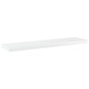 Bookshelf Boards 8 pcs High Gloss White 15.7"x3.9"x0.6" Engineered Wood