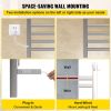 VEVOR Heated Towel Rack, 10 Bars Design, Mirror Polished Stainless Steel Electric Towel Warmer with Built-in Timer, Wall-Mounted for Bathroom, Plug-in