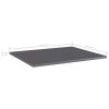 Bookshelf Boards 4 pcs High Gloss Gray 23.6"x19.7"x0.6" Engineered Wood
