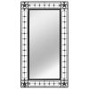 Garden Wall Mirror Rectangular 23.6"x43.3" Black