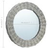 Mirror 15.7" Wicker