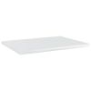 Bookshelf Boards 4 pcs High Gloss White 15.7"x11.8"x0.6" Engineered Wood