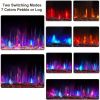 Wall Mounted Electric Fireplace w/ Remote 2 Switching Modes