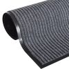 PVC Door Mats 2 pcs Gray 35.4"x23.6"