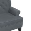 Bench with Backrest Dark Gray 47"x25.4"x29.5" Velvet