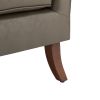 Adam Vegan Leather Armchair-GREY