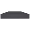Bookshelf Boards 4 pcs Gray 15.7"x3.9"x0.6" Engineered Wood