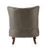 Adam Vegan Leather Armchair-GREY
