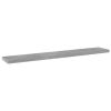 Bookshelf Boards 8 pcs Concrete Gray 23.6"x3.9"x0.6" Engineered Wood