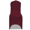 Chair Cover Stretch Burgundy 12 pcs