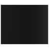 Bookshelf Boards 4 pcs High Gloss Black 23.6"x19.7"x0.6" Engineered Wood